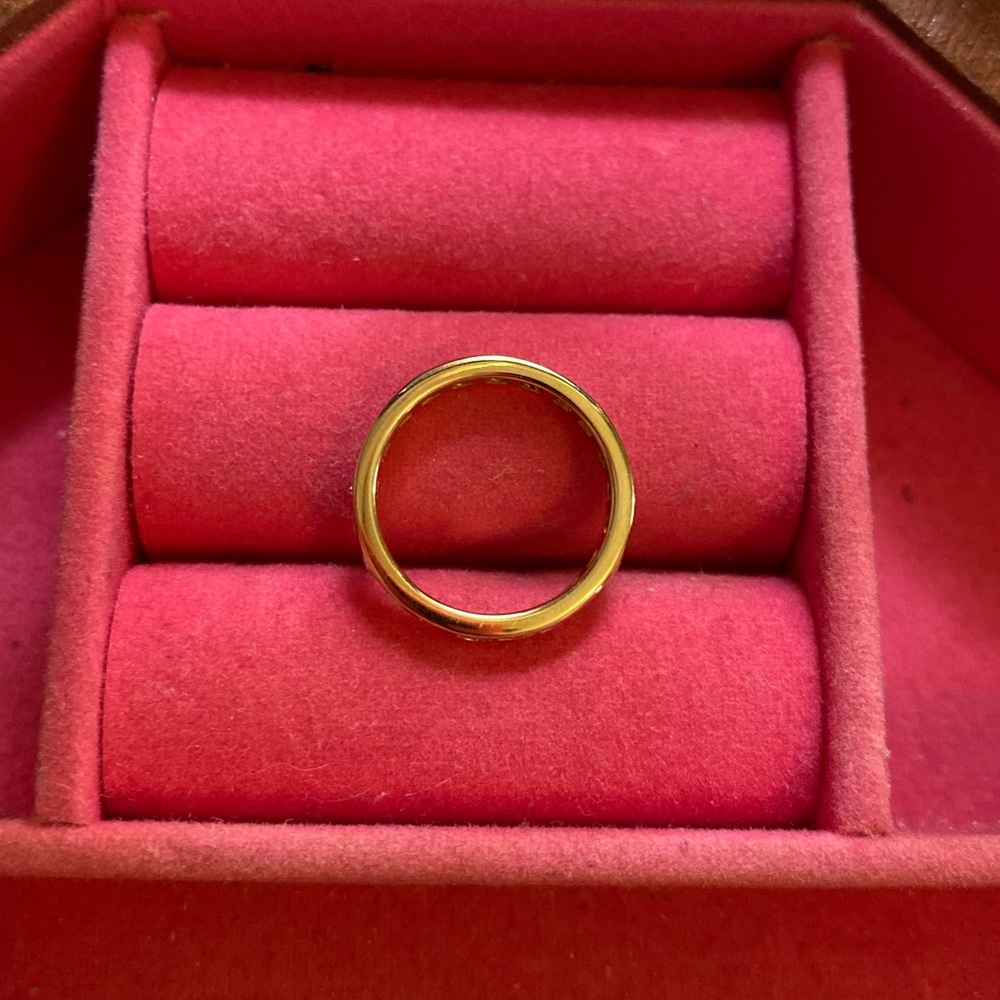 Appraised Size 5 Diamond Eternity Band - Picture 4 of 9